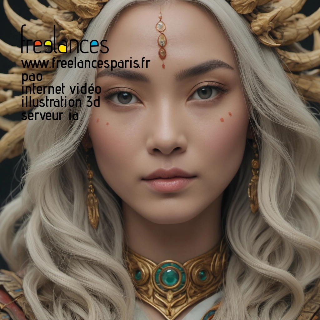 Pao mise en page internet vidéo illustration 3d serveur IA générative AI freelance paris studio de création magazines 8lf0mor0